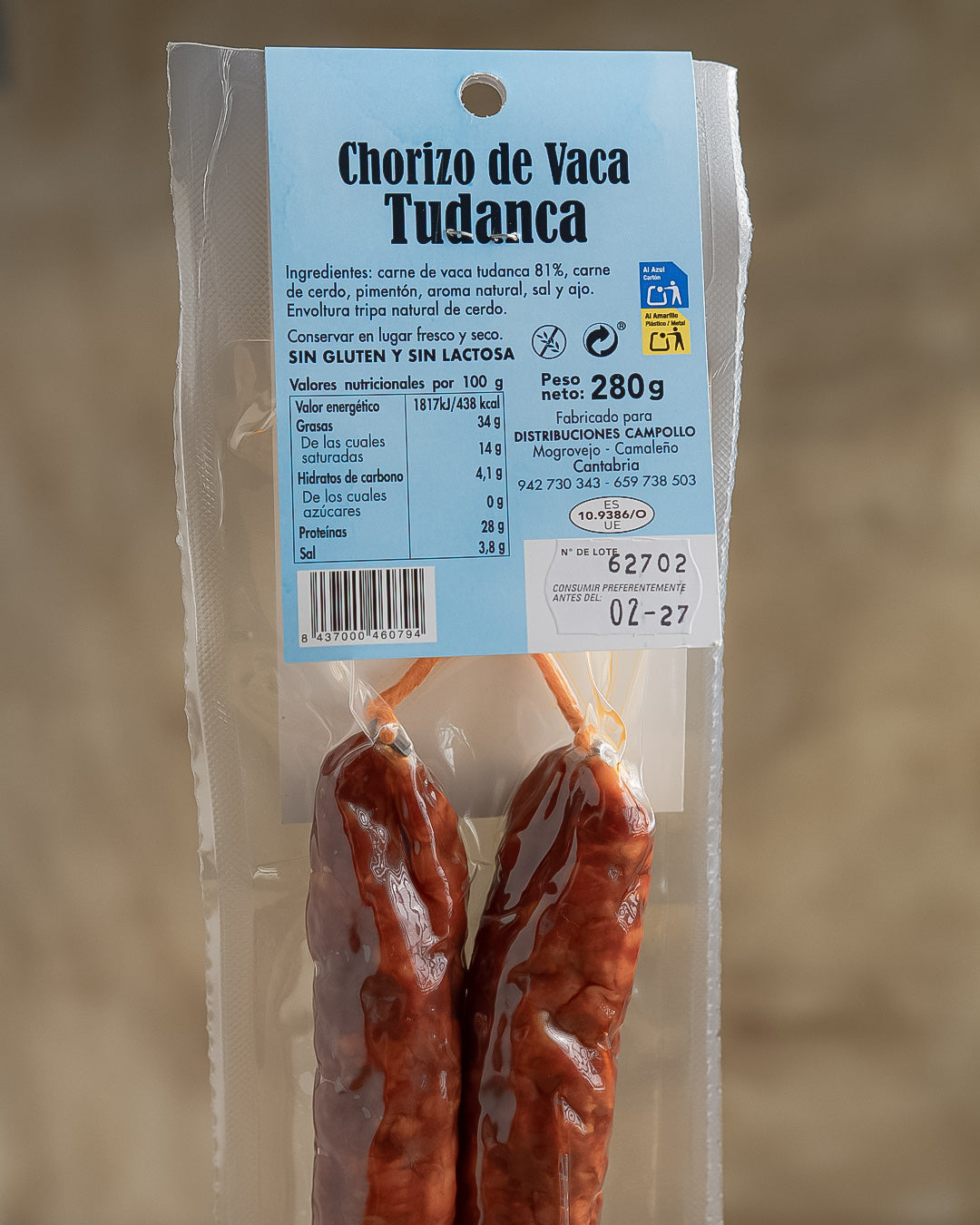 Chorizo de Vaca Tudanca