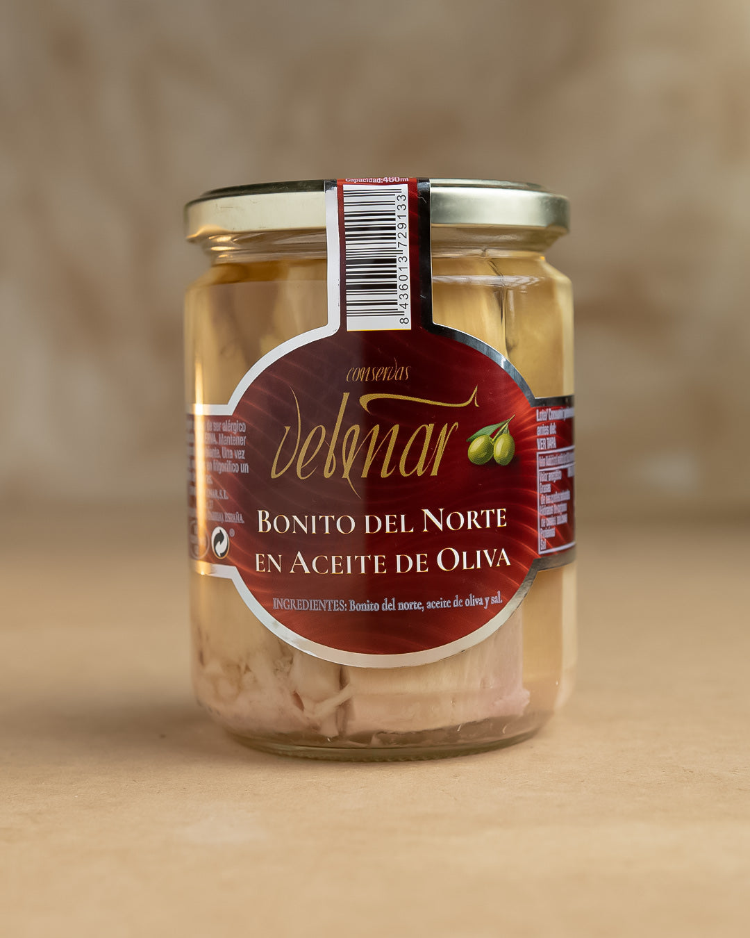 Bonito del Norte en Aceite de Oliva - Conservas Velmar 450 ml