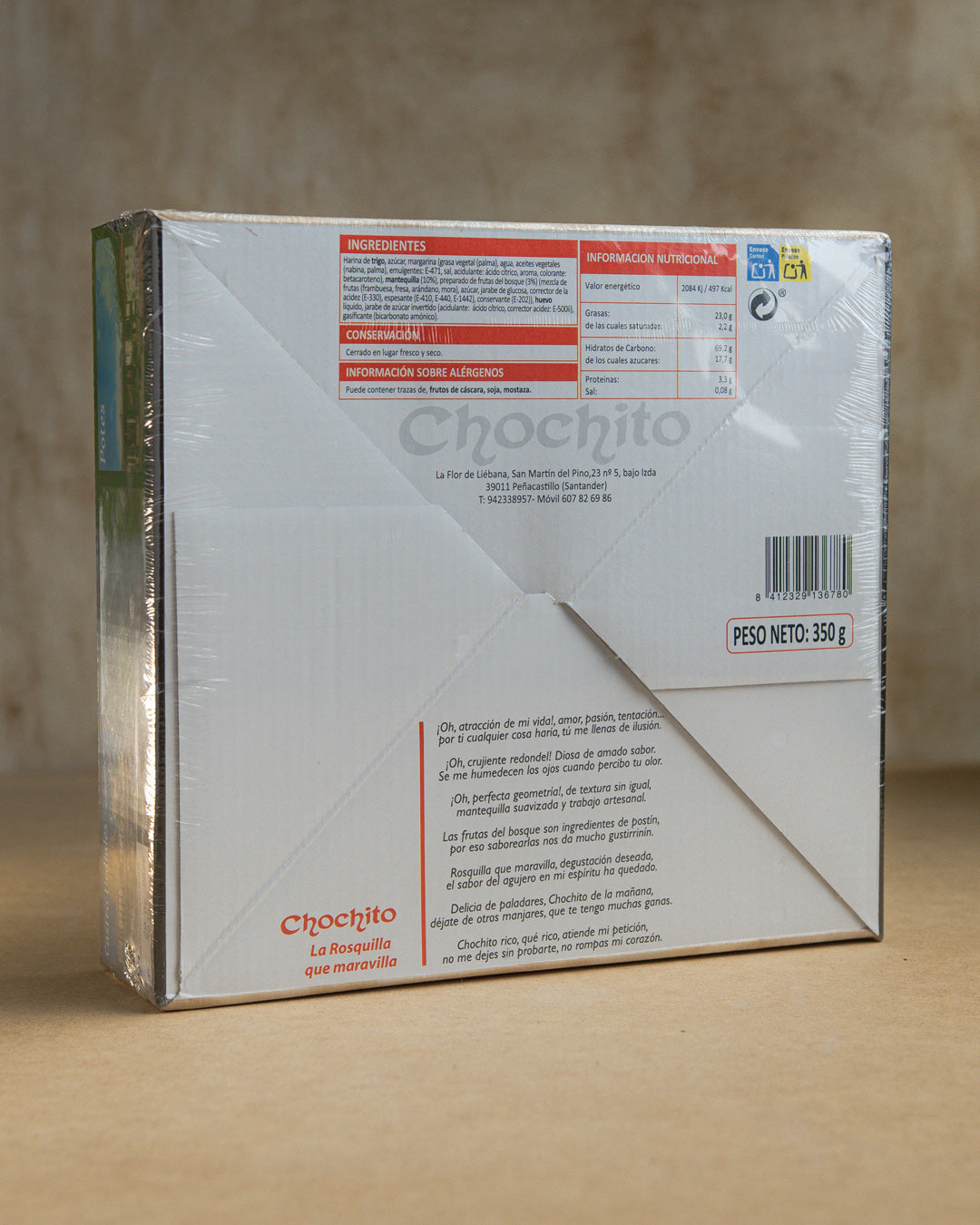 Chochitos Ricos con Mantequilla y Frutas del Bosque - 350g