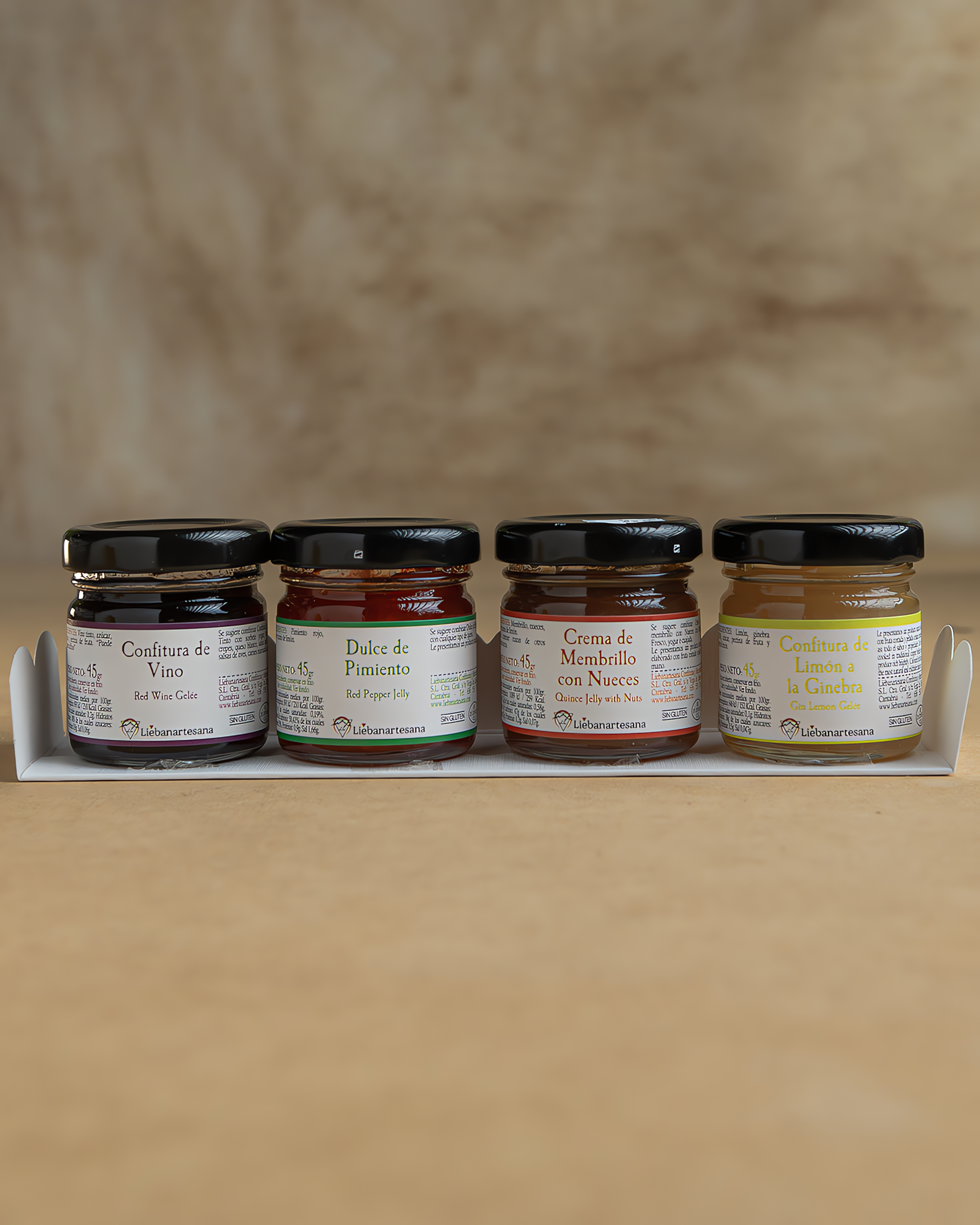 Selección de Mermeladas y Dulces Artesanos 4un - Liébanartesana