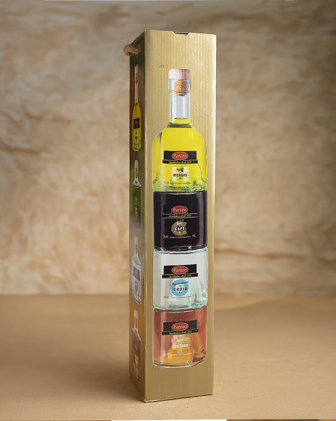 Torre de Licores Apilables - Panizo 4 x 25 cl