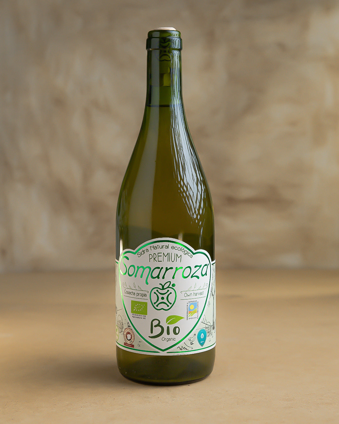 Sidra Natural Ecológica Premium - Somarroza Bio 75 cl