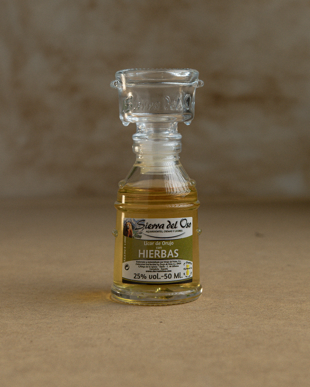 Licor de Orujo con Hierbas Sierra del Oso - 50ml