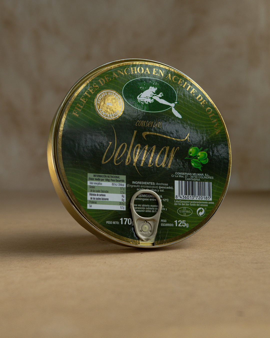 Anchoas del Cantábrico en Aceite de Velmar- 170g