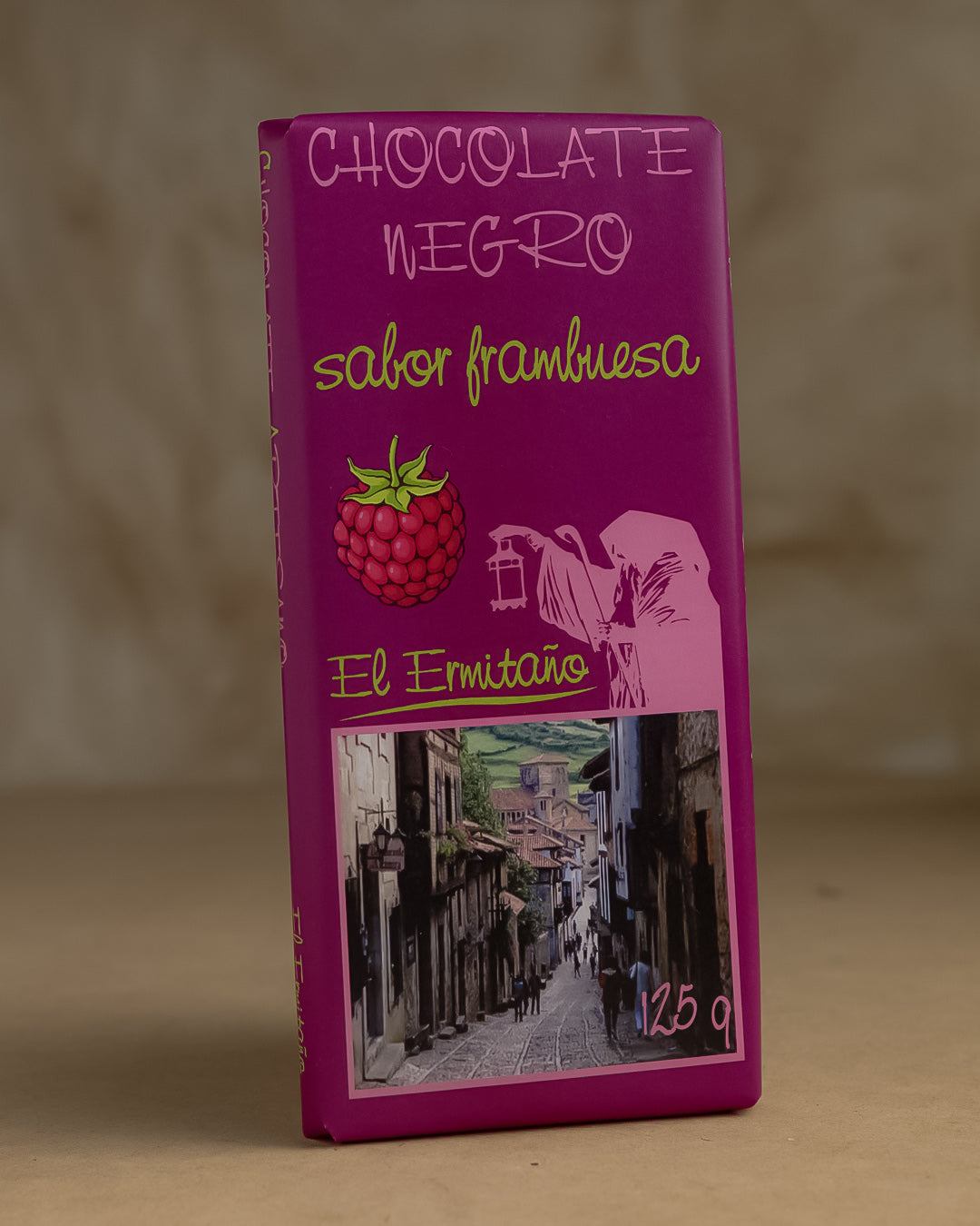 Chocolate Negro Sabor Frambuesa - El Ermitaño 125g