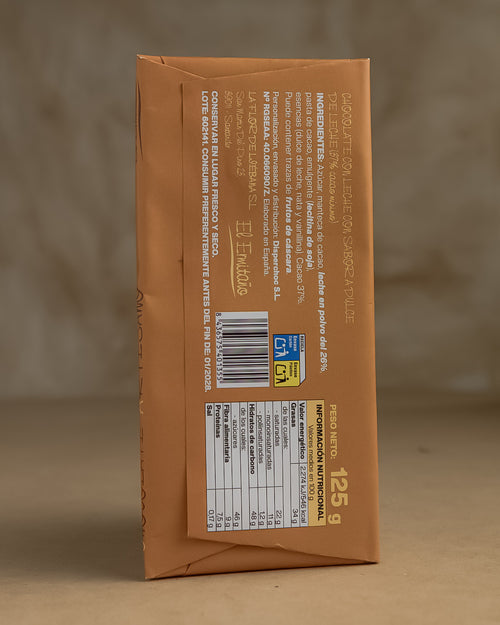 Chocolate con Leche Sabor Dulce de Leche- El Ermitaño 125g