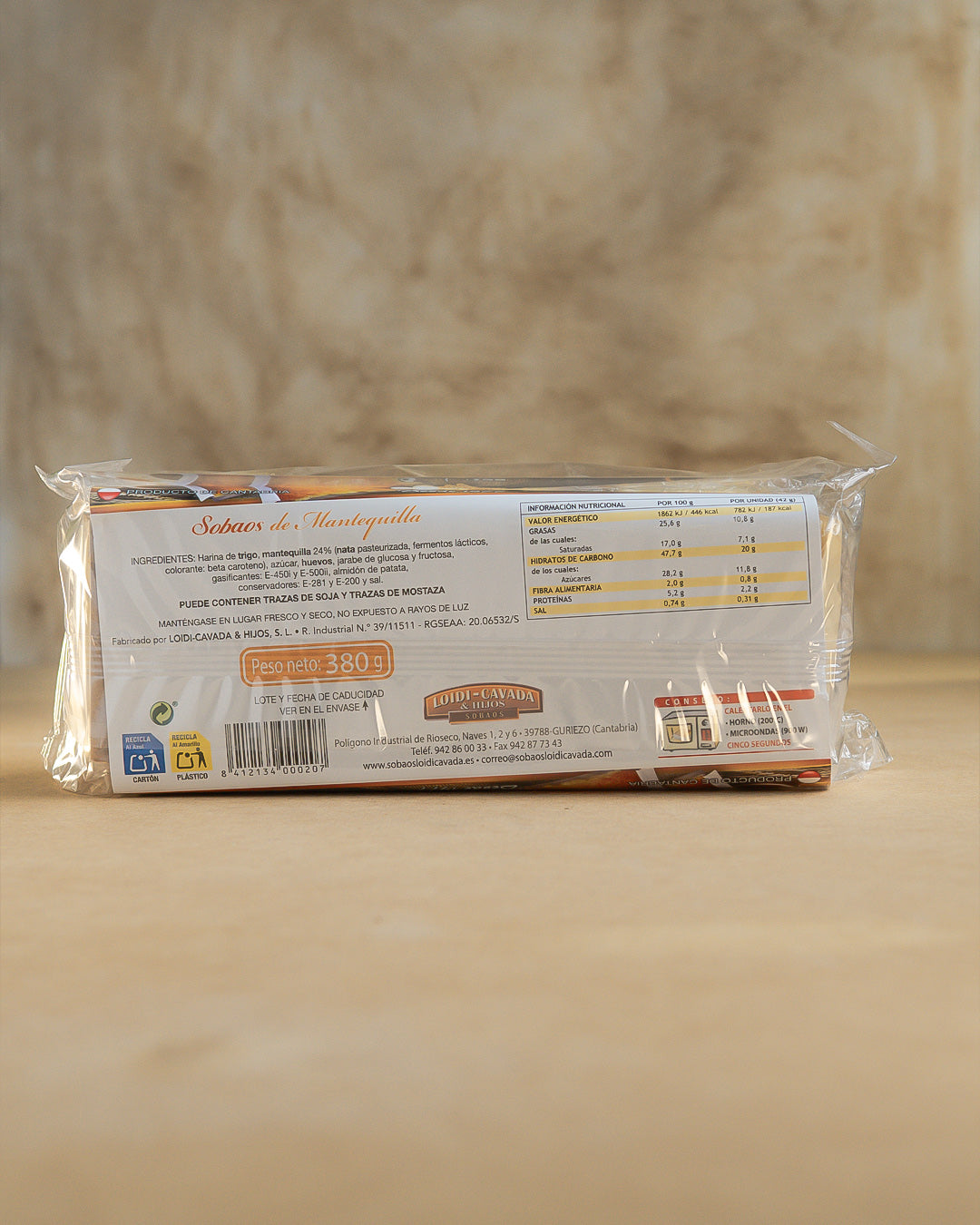 Sobaos de Mantequilla 9un - San Pelayo 380g