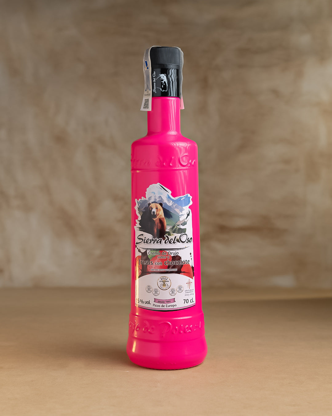 Crema de Orujo de Fresas con Chocolate - Sierra del Oso 70 cl