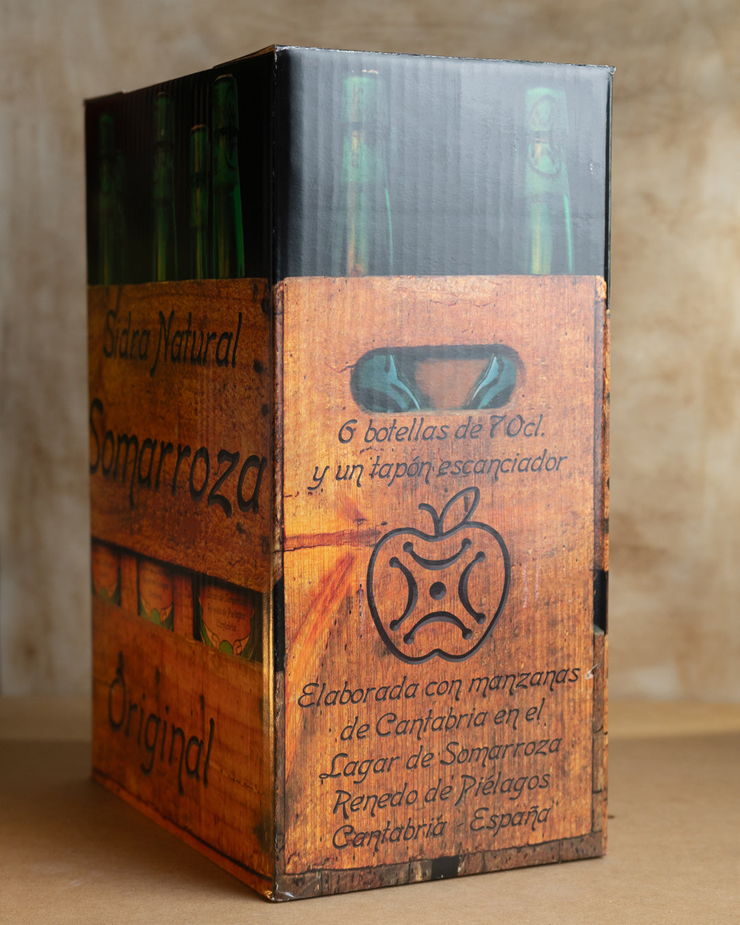 Sidra Natural - Somarroza 6x70 cl + Tapón Escanciador