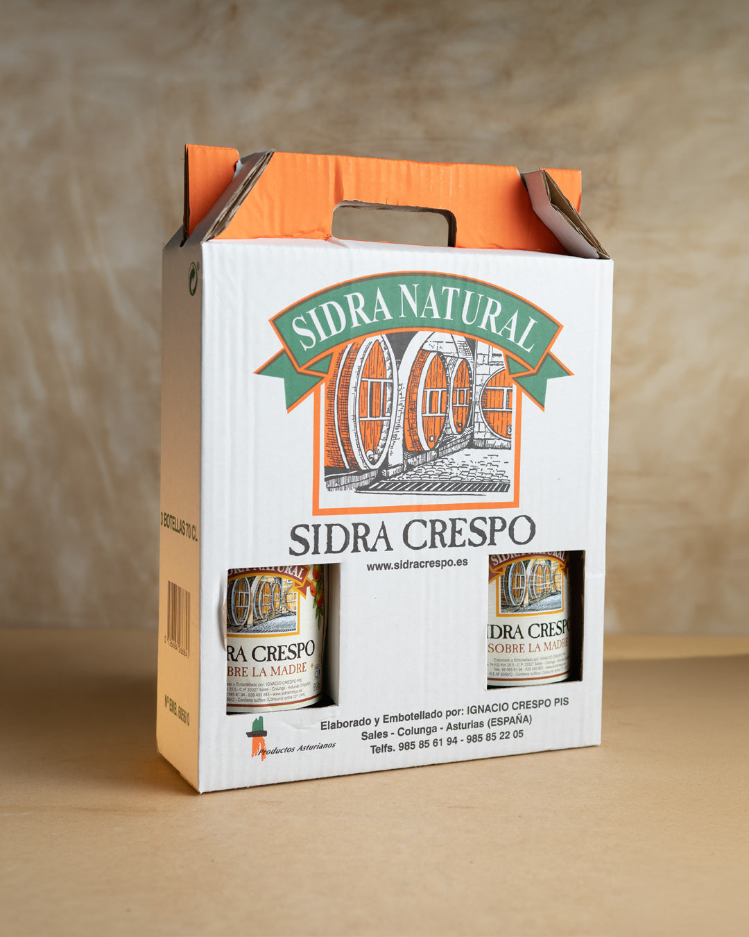 Estuche Regalo Sidra Crespo - Sobre la Madre - 3x70 cl