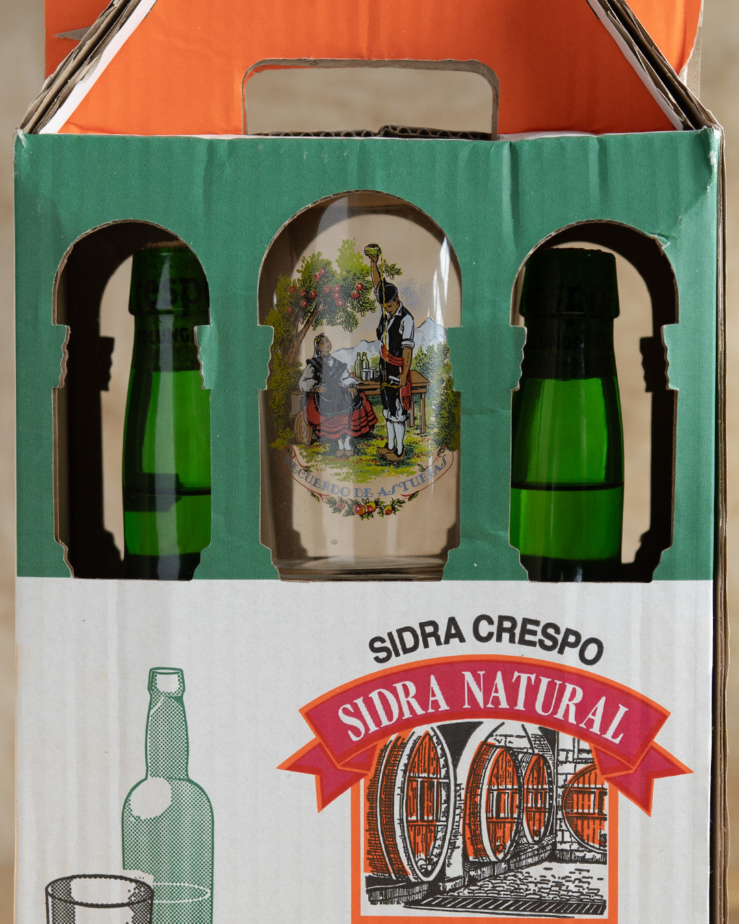 Sidra Natural - Sidra Crespo 2x70 cl + Vaso