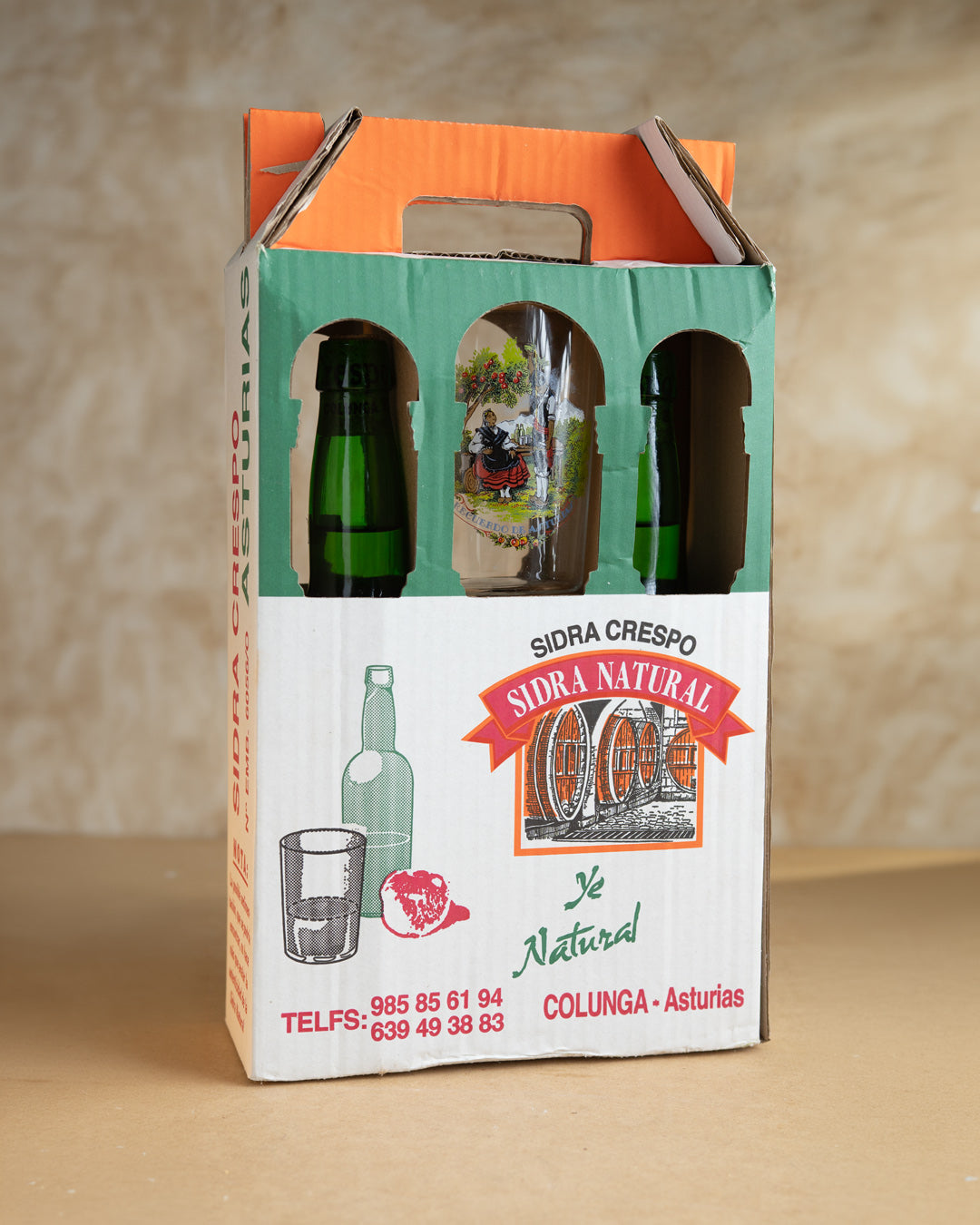 Sidra Natural - Sidra Crespo 2x70 cl + Vaso